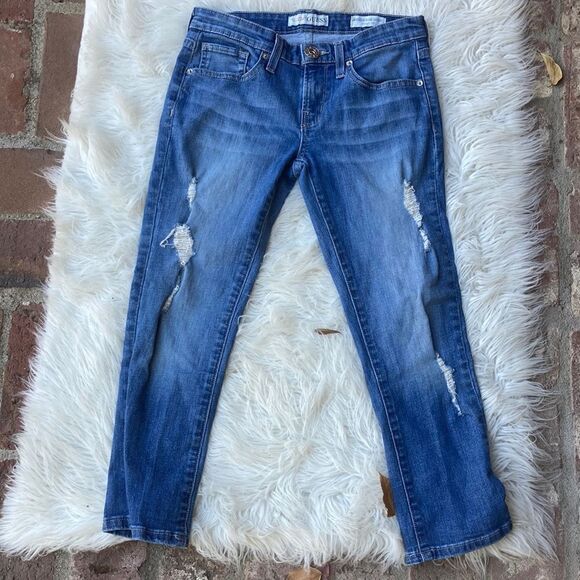 Guess Medium Rise Skinny Distressed Sarah Fit Size 26 - Picture 1 of 12